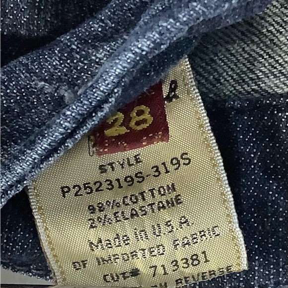 7 for all mankind straight leg woman”s jeans dark wash size 28 - Picture 3 of 5